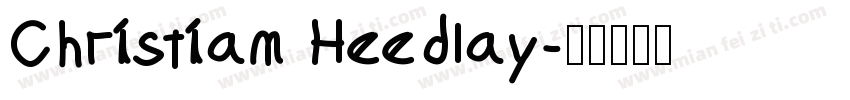 Christian Heedlay字体转换
